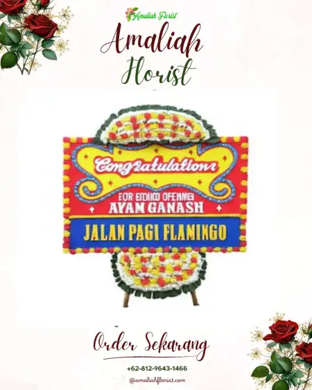 Sewa Papan Bunga Glintang
